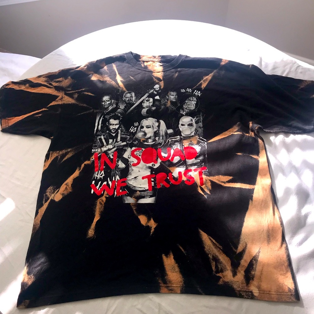 Suicide squad Custom bleached suicide squad